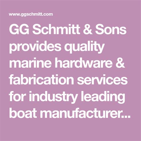 marine aluminum fabricators marathon fl|GG Schmitt & Sons .